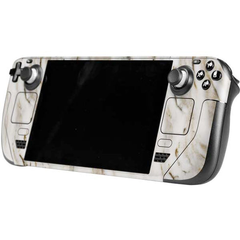 Vanilla Marble Steam Deck Handheld Gaming Computer Skin